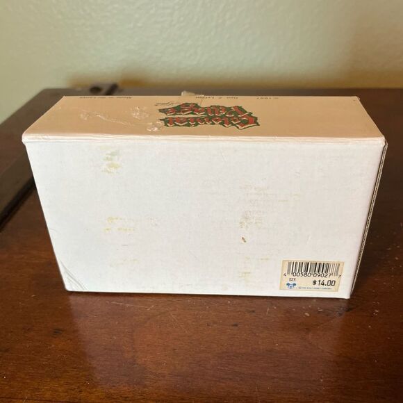 Disney Colonial Village Geo Z Lefton 1987 haywagon horse drawn carriage w/ box - Picture 9 of 9